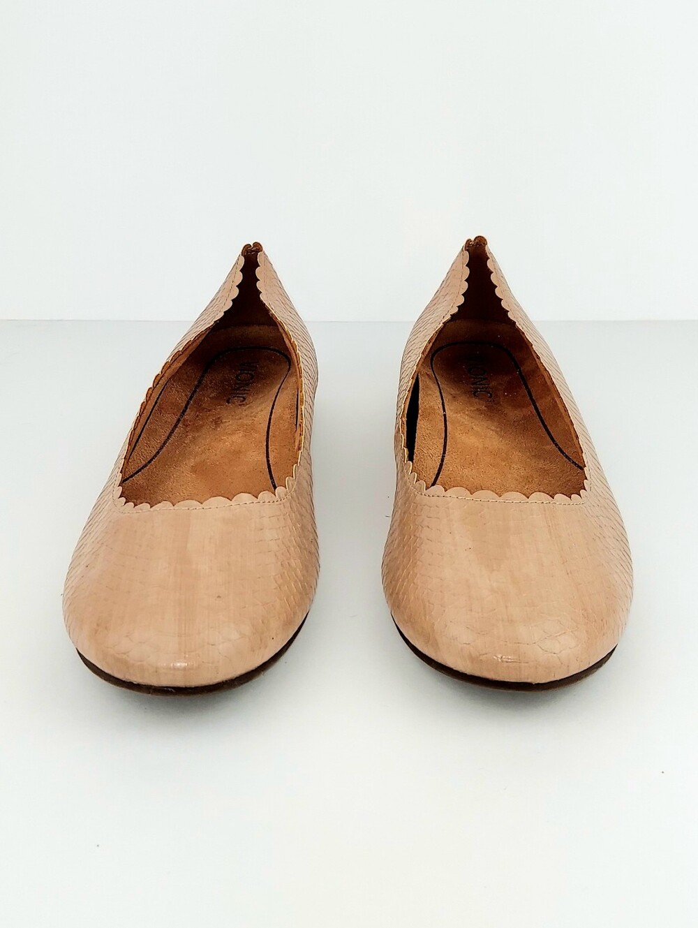 Vionic Julieta Snake Scalloped Ballet Flats 9.5 - Picture 3 of 13